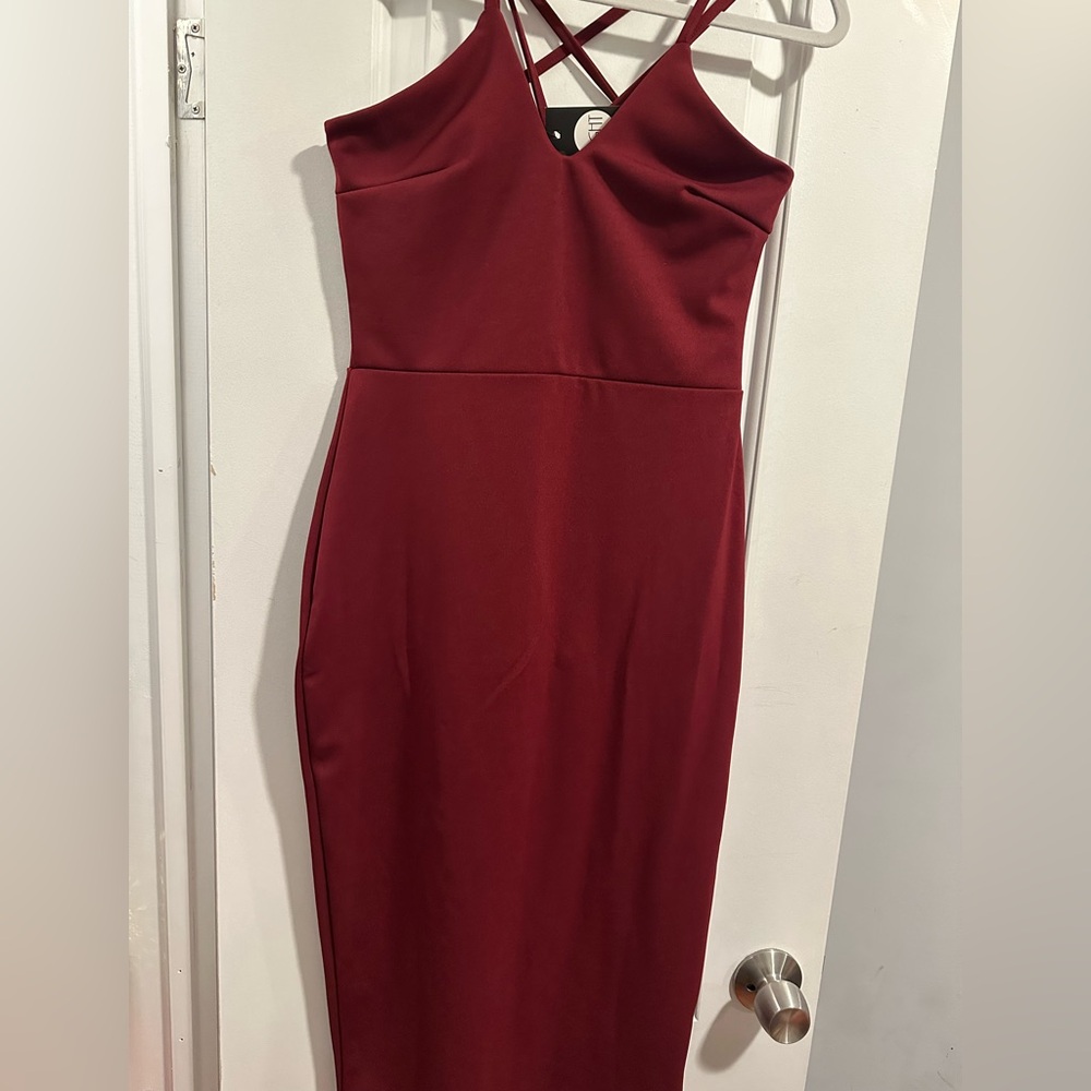 Sexy red wine dress - Picture 2 of 4